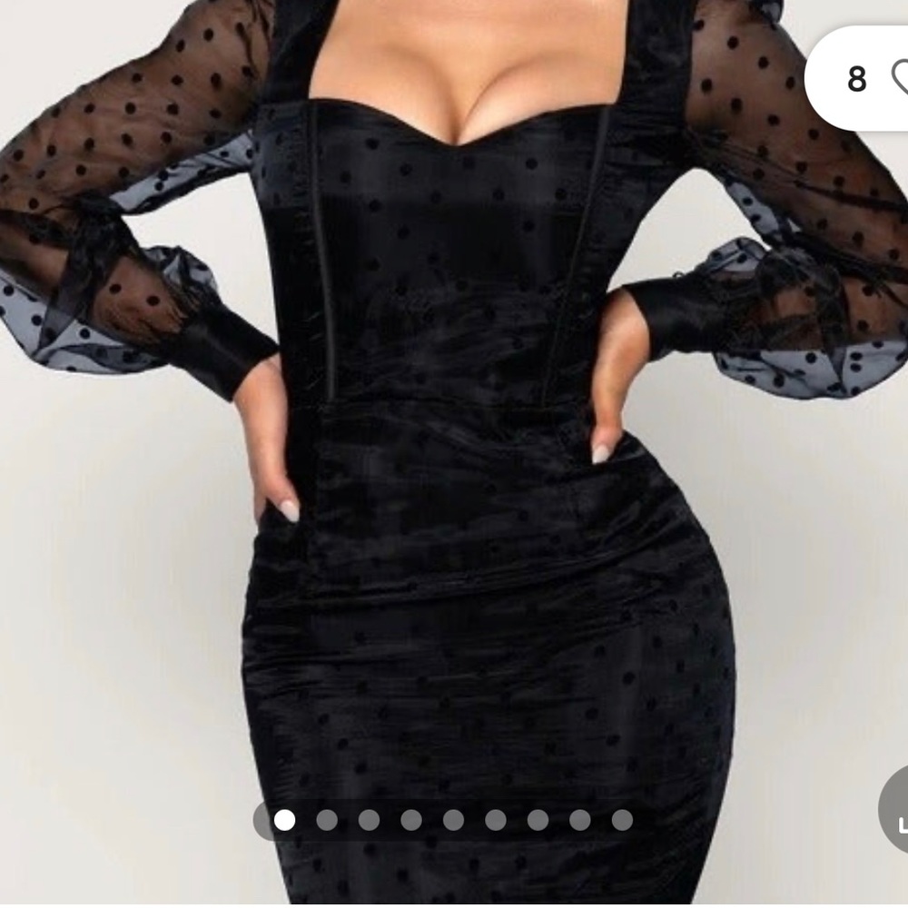 Black mini dress